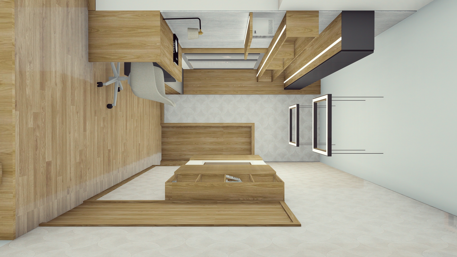 Casa EJ — study & corridor